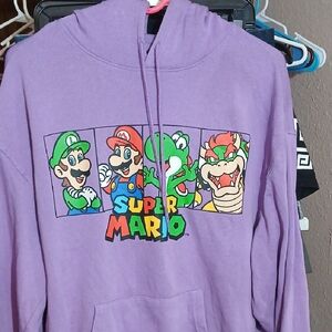 Nintendo Purple Super Mario Hoodie